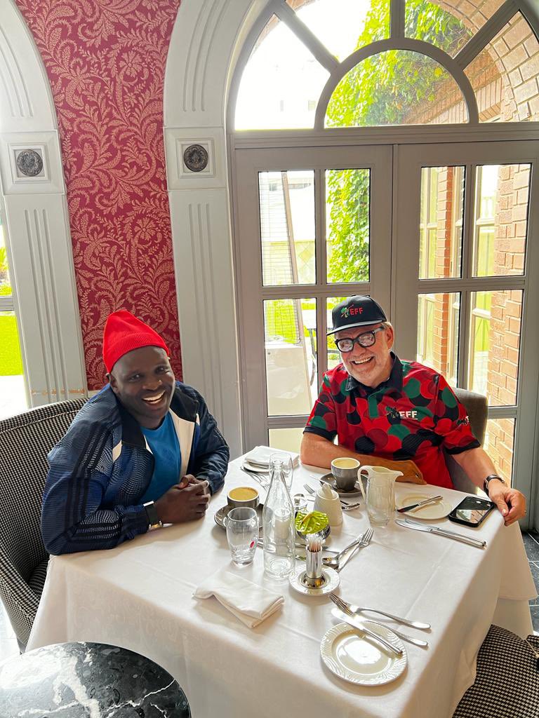 niehaus_carl's tweet photo. I had an excellent meeting this afternoon with Fighter Sepetlele Raseruthe, the #EFF Chair in the Johannesburg region. I am so impressed with the strength of the party structures, organizational discipline, and quality of leadership of the @EFFSouthAfrica throughout our country in all regions and provinces. 

No other party comes close! 

#VivaEFF!