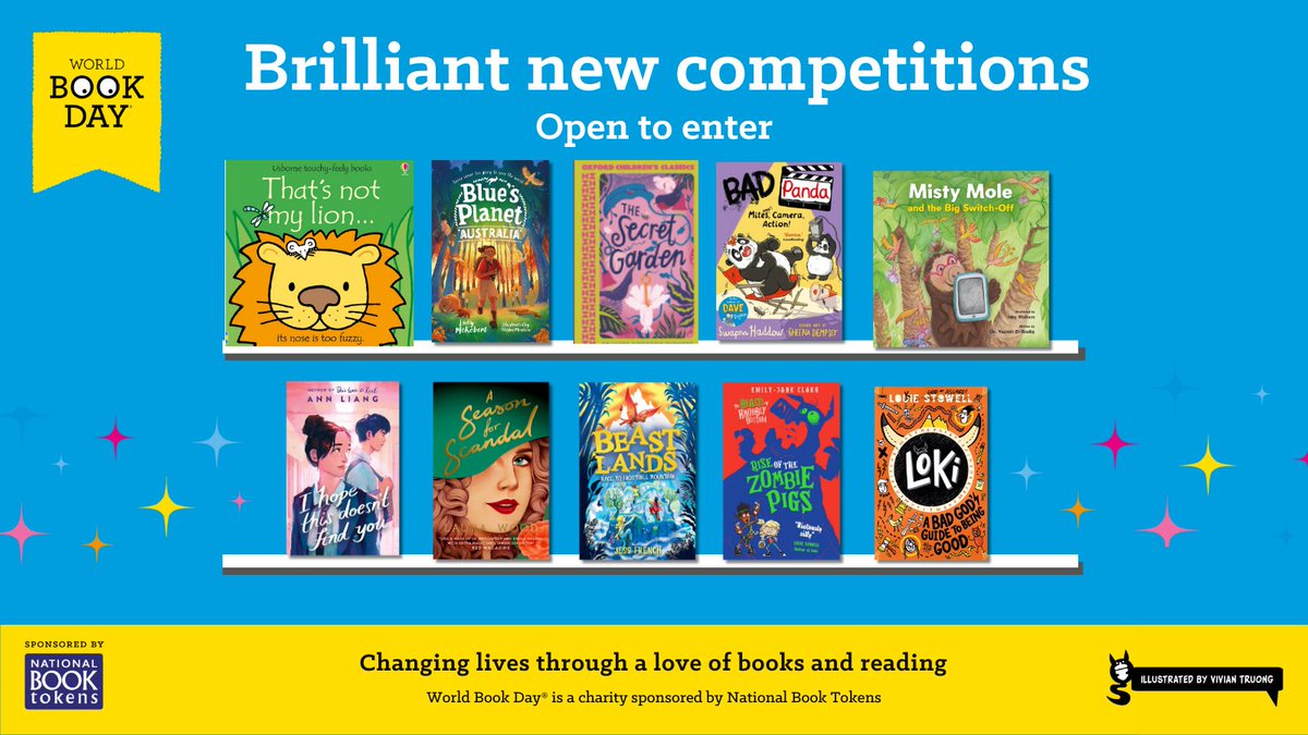 Have you heard about our brilliant new competitions? There are heaps of amazing prizes to be won, from a Valentine's themed YA bundle to a creative writing zoom workshop with Angela Kecojevic. Find out more: worldbookday.com/competitions/