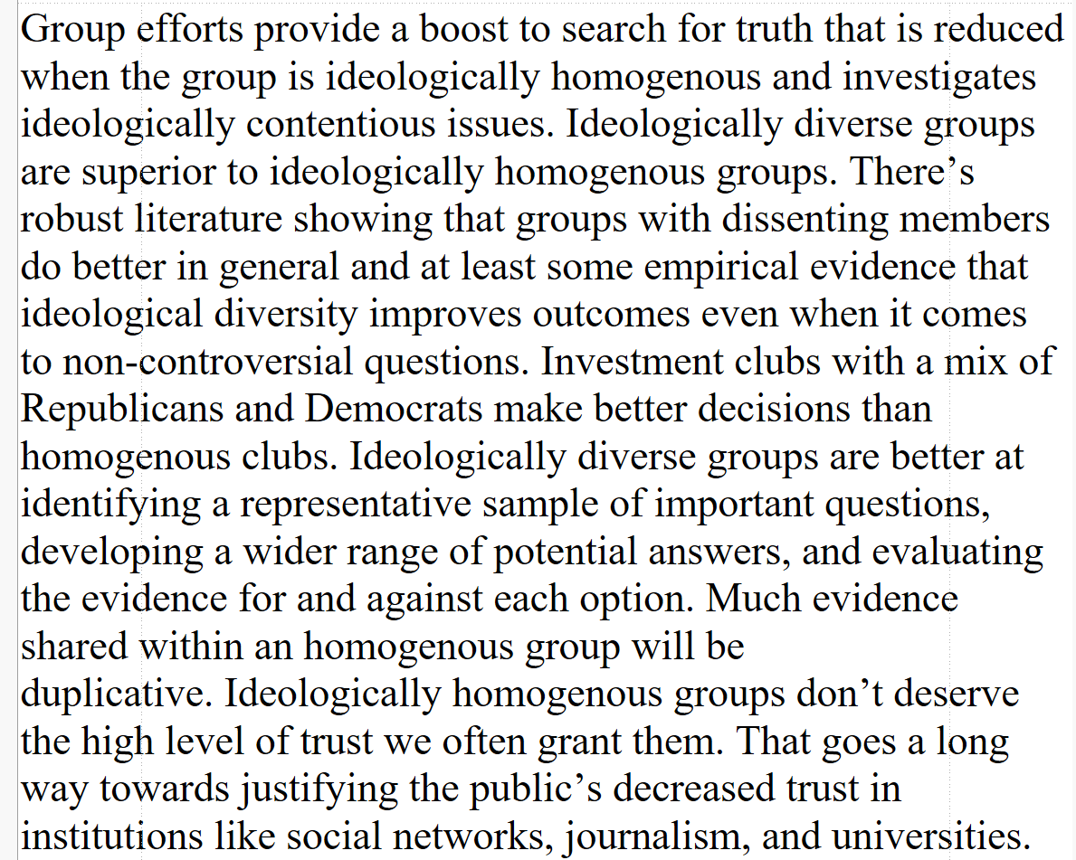 Diversity in ideological worldviews leads groups to make smarter decisions. link.springer.com/article/10.100…