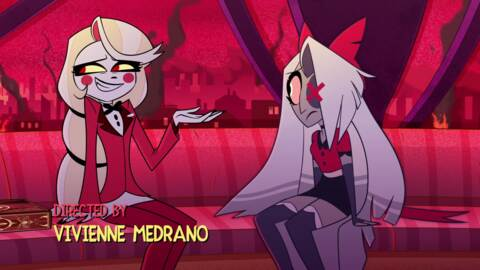EnvyAndGreen's tweet photo. Thumbnails of the new #HazbinHotel episodes! #HazbinHotel #Spindlehorse #Vivziepop #VivienneMedrano https://t.co/zROOadEas6
