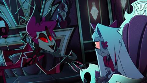 EnvyAndGreen's tweet photo. Thumbnails of the new #HazbinHotel episodes! #HazbinHotel #Spindlehorse #Vivziepop #VivienneMedrano https://t.co/zROOadEas6