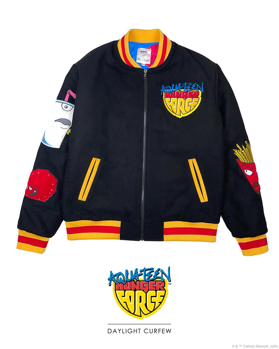 daylightcurfew's tweet photo. Coming soon, G. Sign up for the waitlist to be the first to know when the official AquaTeen Hunger Force Varsity drops. 
⚔️🔥 https://t.co/V4adu6RwGU https://t.co/w119FUF3Ea
