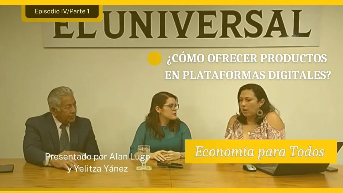 codingtel's tweet image. ¡Gran noticia! 💥 Nuestra CEO de Codingtel Yvelc Fonseca fue invitada al podcast de El Universal, donde compartió valiosos insights sobre las formas de vender online. Si eres emprendedor o estás interesado en expandir tu negocio en el mundo digital, este podcast es imperdible.