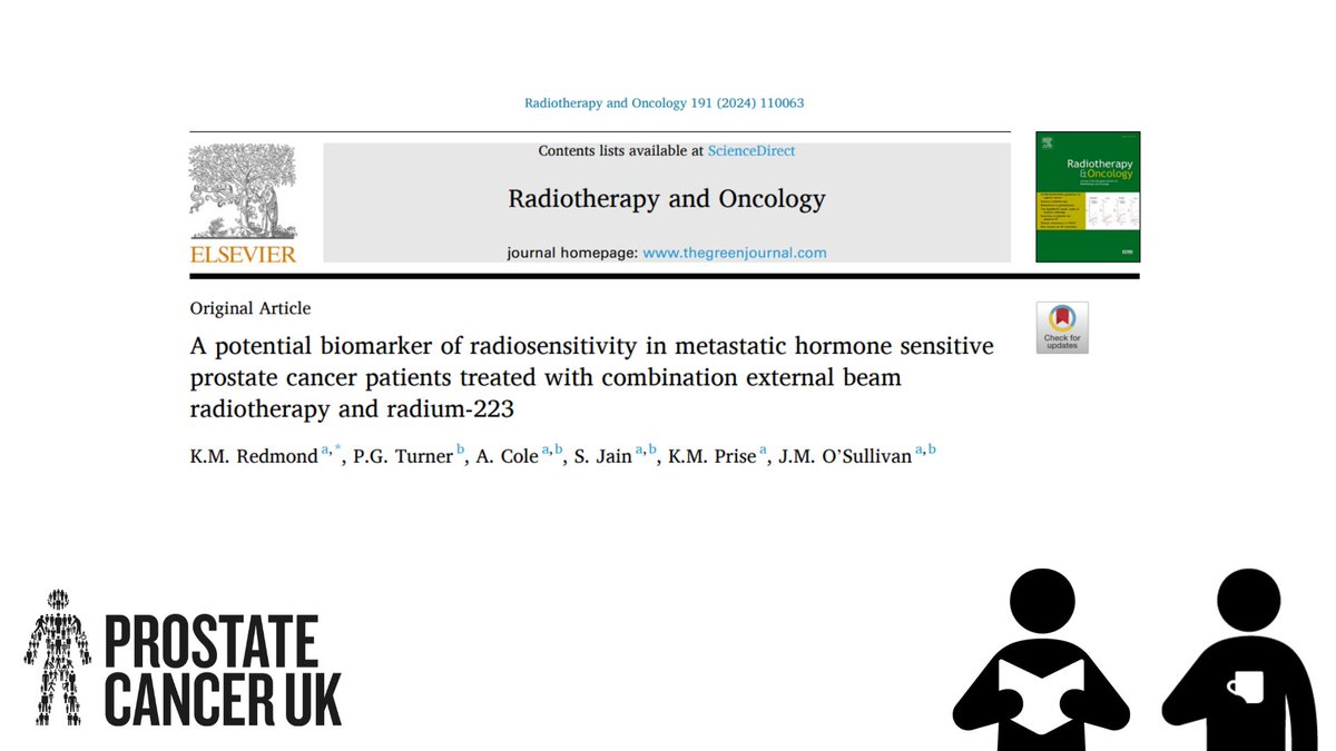 📢Can biomarkers be used to predict response to external beam radiotherapy & radium-223 combination therapy in metastatic #prostatecancer?📢 Work by @ProfJOSullivan and team at @QubPGJCCR show haematological parameters may have a role ☕📖 Read more: bit.ly/47zMkBO