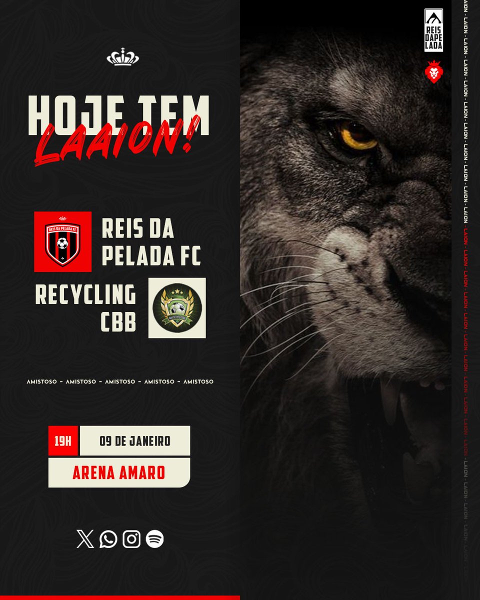 Reisdapeladaof's tweet photo. Hoje tem laaion 🦁 https://t.co/C5oMxeceT6