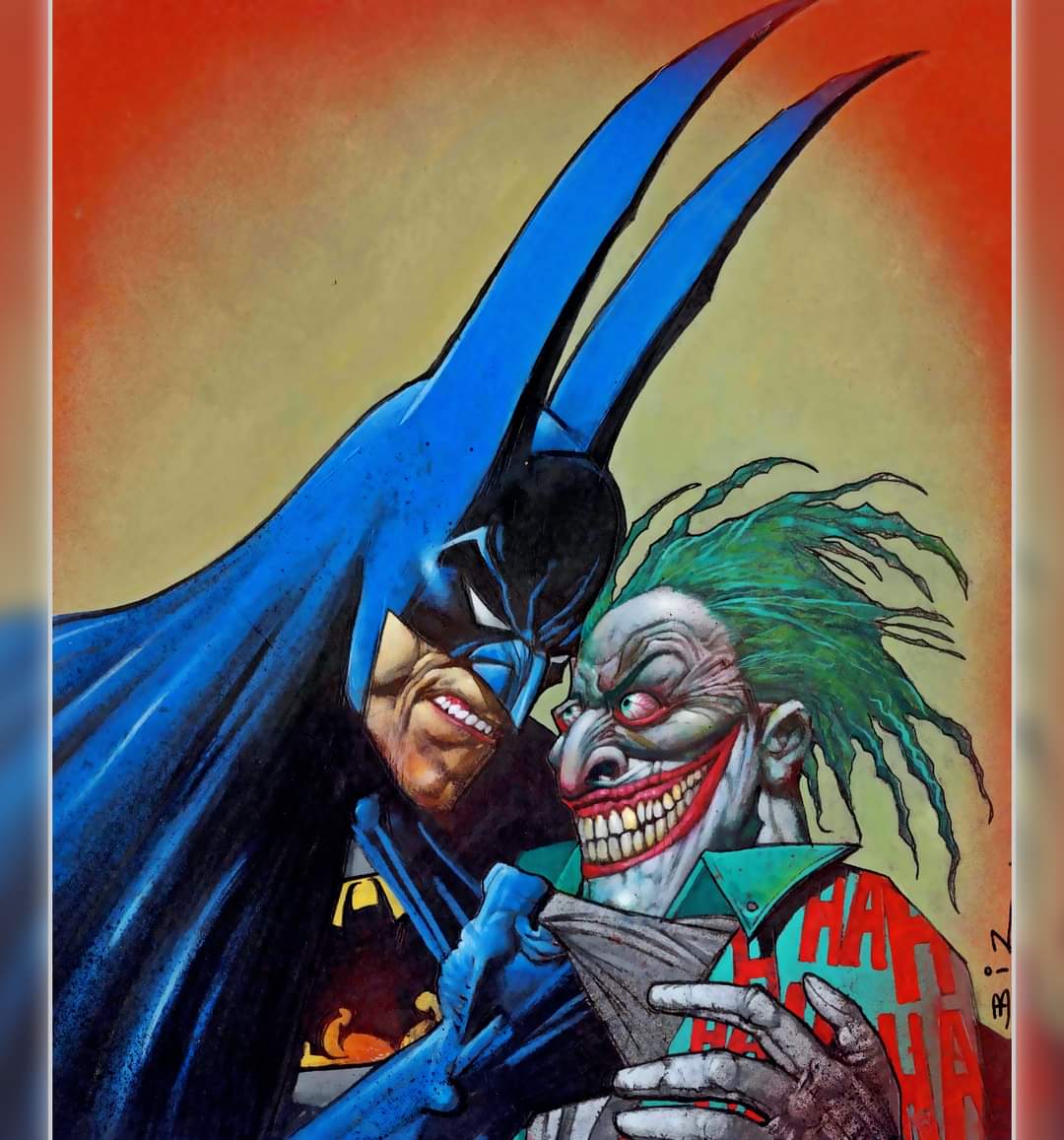 Simon Bisley - Batman &amp; The Joker Commission (2008)
#simonbisley