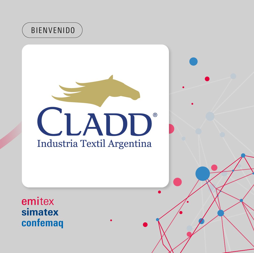 TextilExpo's tweet photo. 🧵¡ATENCIÓN! 🧵 Estas empresas ya son parte de #Emitex #Simatex #Confemaq 2024, seguilas y conocé sus propuestas para ir preparándote para la próxima edición:
Cladd Industria Textil Argentina | Rimatex
🗓21 al 23 de mayo 2024
📍La Rural Predio Ferial de Buenos Aires *NUEVA SEDE https://t.co/aNmPZh4DRE