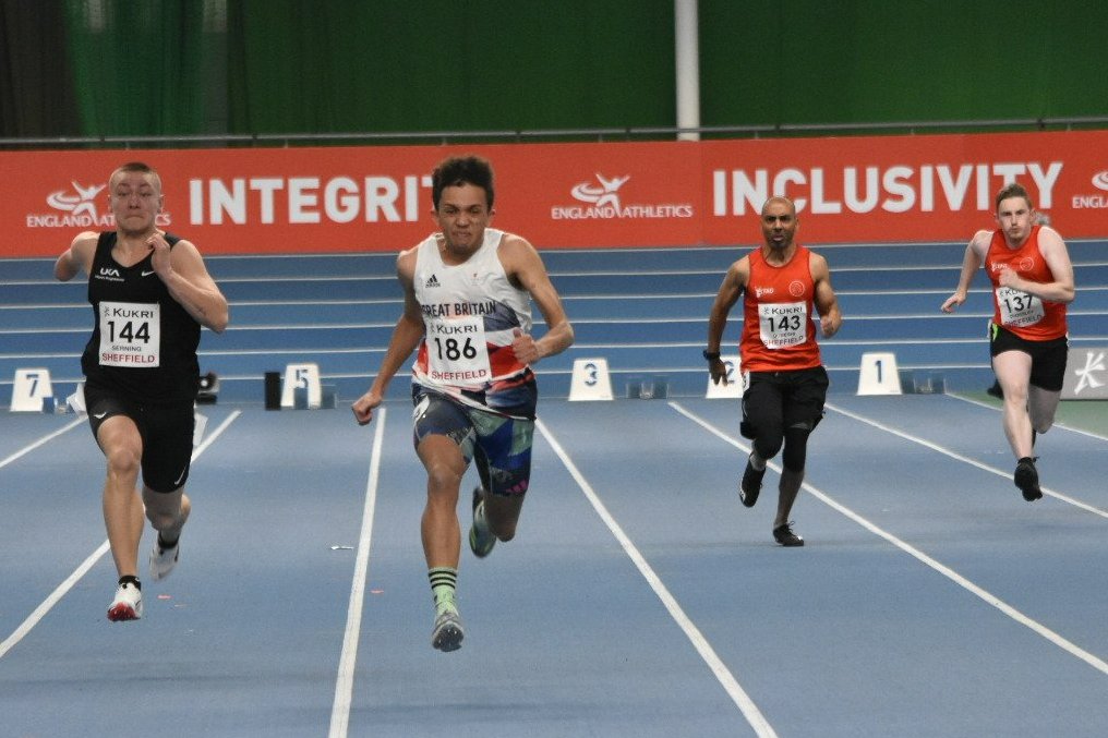 Back in form⏱️ @thomasyoungt38 has started the year strong by winning the England Para 60m title over the weekend 💨 7.28 ➡️🥇