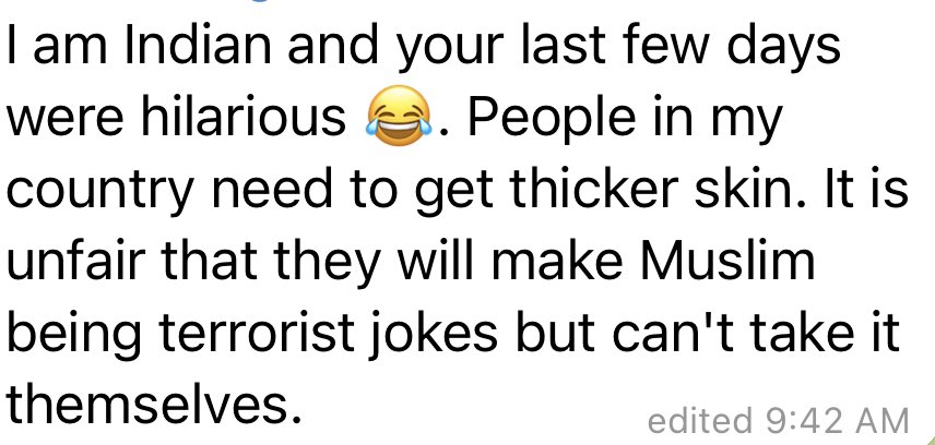 OwenBenjamin's tweet photo. Yeah lots of Indians find my bits funny. It’s the ones who actually eat cow shit that have lost it https://t.co/qBnx1HTw5O