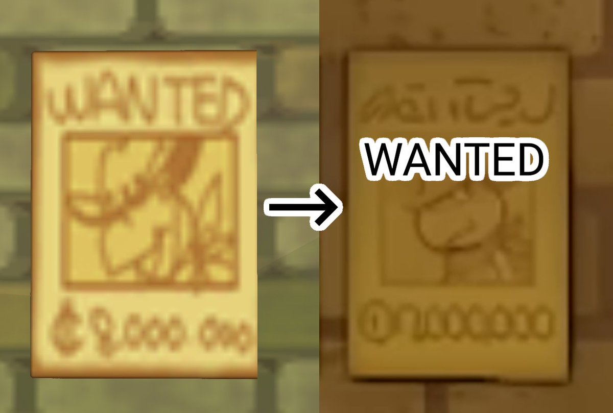 tccoshow's tweet photo. The upcoming Paper Mario TTYD remake contains new English text hidden in an alternate alphabet, like Splatoon.
Some letters can be decoded using textures from the original game, but most of this text is completely new. https://t.co/Np3ZfwbVUG