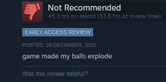 operagxofficial's tweet image. Lethal Company negative reviews