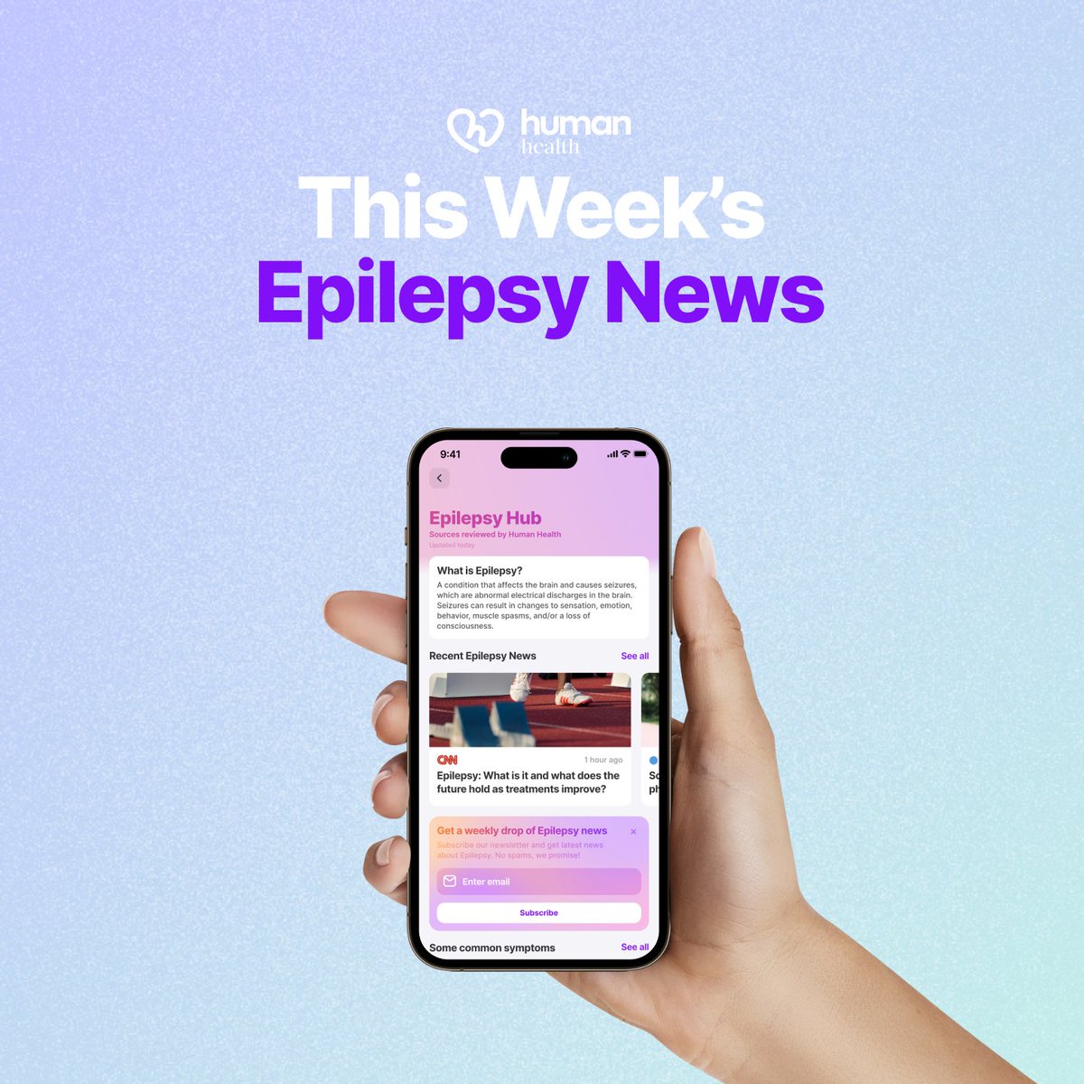 Humanhealth_'s tweet image. Dive into this week's roundup of #epilepsy news, groundbreaking research, and stories. 🌈
To sign up to our Epilepsy Digest, follow the link in our bio. 📧
#EpilepsyAwareness #epilepsyresearch #epilepsynews #epilepsysupport