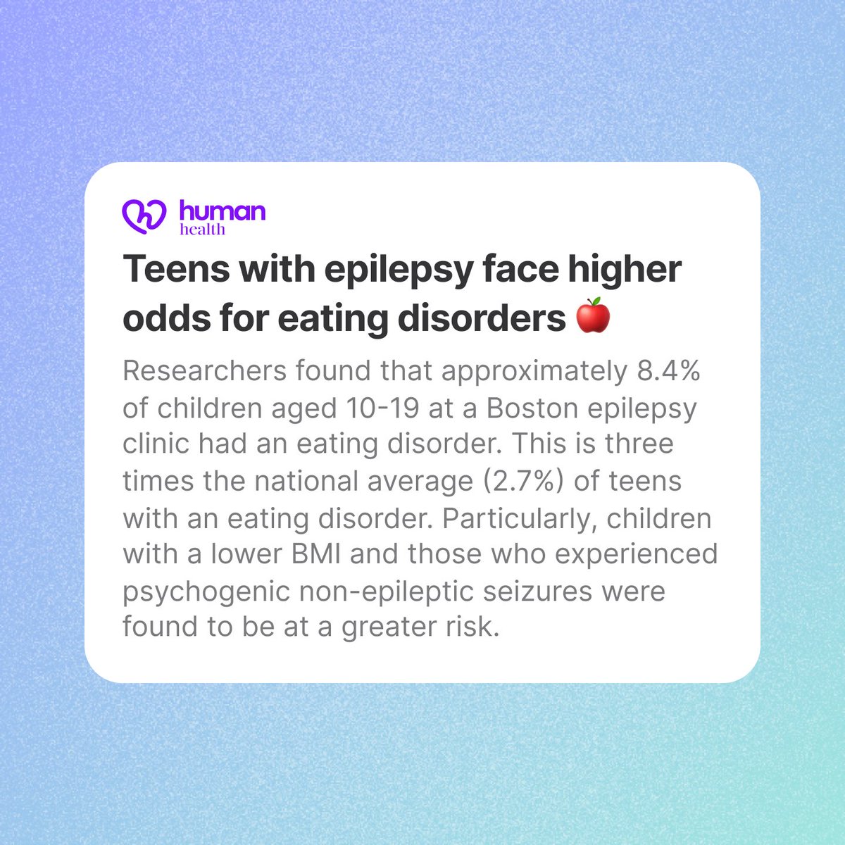 Humanhealth_'s tweet image. Dive into this week's roundup of #epilepsy news, groundbreaking research, and stories. 🌈
To sign up to our Epilepsy Digest, follow the link in our bio. 📧
#EpilepsyAwareness #epilepsyresearch #epilepsynews #epilepsysupport