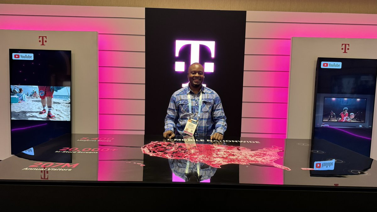 GKasagga's tweet photo. Representing at this years #CES2024 @TMobile https://t.co/3O3yD3Z8CA