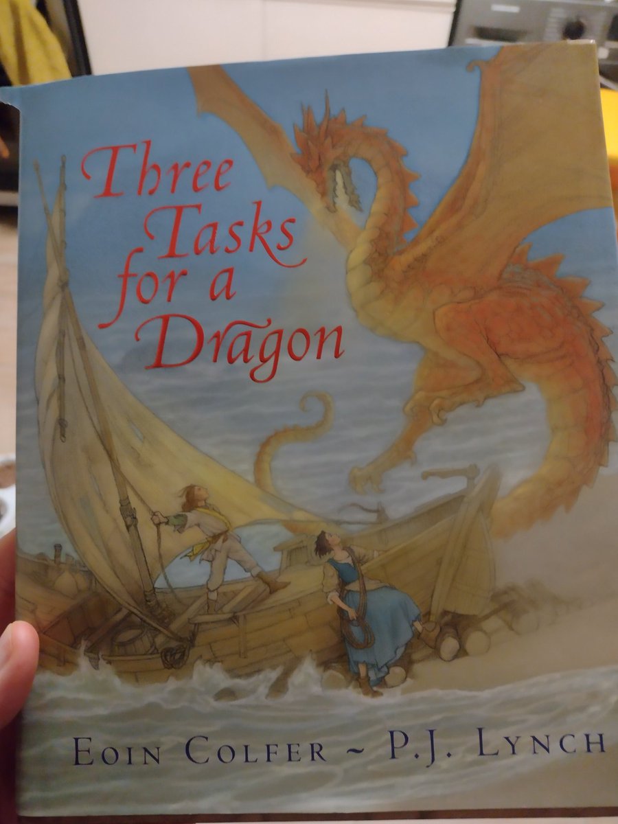 Wow! Just read Three Tasks for a Dragon by @EoinColfer and @PJLynchArt, and from @WalkerBooksUK. What a glorious and beautiful story of dragons and heroes and magic. I really loved it and great to read a fantasu story that was totally new to me. Highly recommend 📚❤️🐉