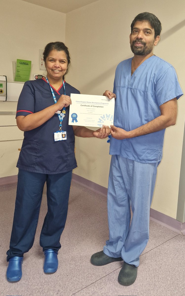 Well done to Joshy, who is progressing through the Clinical Support Worker Development Programme with such a high level of motivation and commitment. One of our 'Trafford Elective Hub' rising stars! 🌟 @BijumathewPhil1 @AnimaAnnie @markkeegan24 @kellysgriffin