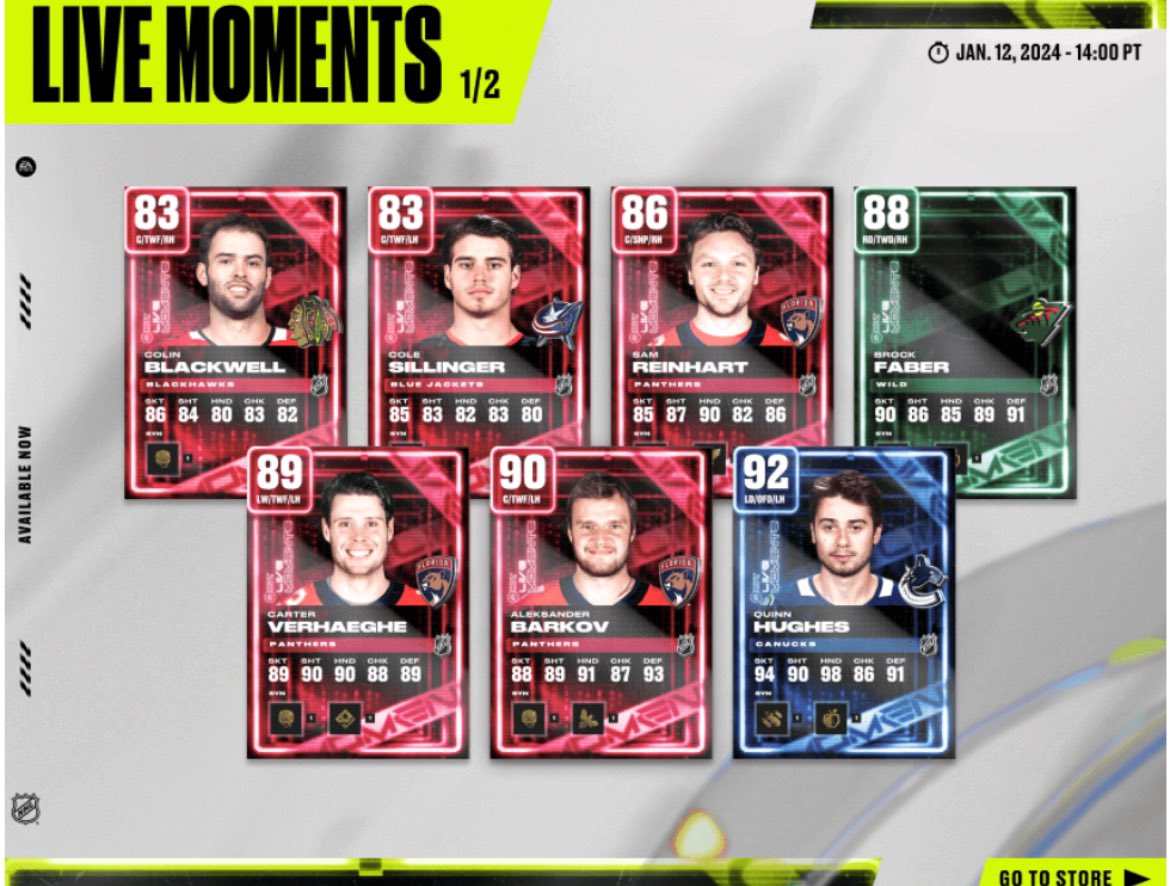 Lots of new Cats cards today! 👀

#TimeToHunt | #NHLHUT