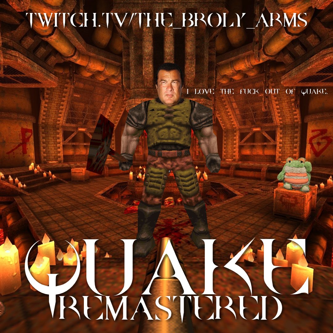 the_broly_arms's tweet photo. Tonight we play more of the absolutely BRILLIANT Quake episode Dimension of the Machine before moving onto Quake 2!

I'm running on roughly 2 1/2-3 hours of sleep so expect a lot of clumsy deaths. A lot.

https://t.co/8ELyFkZKUC

#Quake #QuakeRemastered #DimensionOfTheMachine https://t.co/AlKDyHe1t4