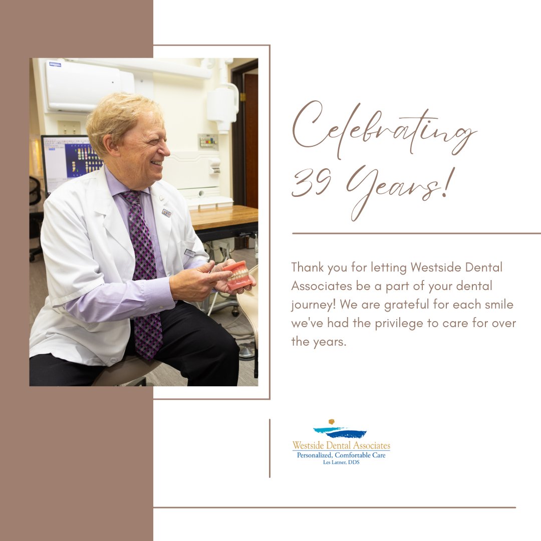 Today marks our 39th Dental Anniversary! On January 9, 1985, we opened our doors with a commitment to caring for your smiles, and we’ve cherished every moment since. Thank you for trusting us with your dental care throughout the years. 🌟🦷 #HappyAnniversary #Dentist #LosAngeles