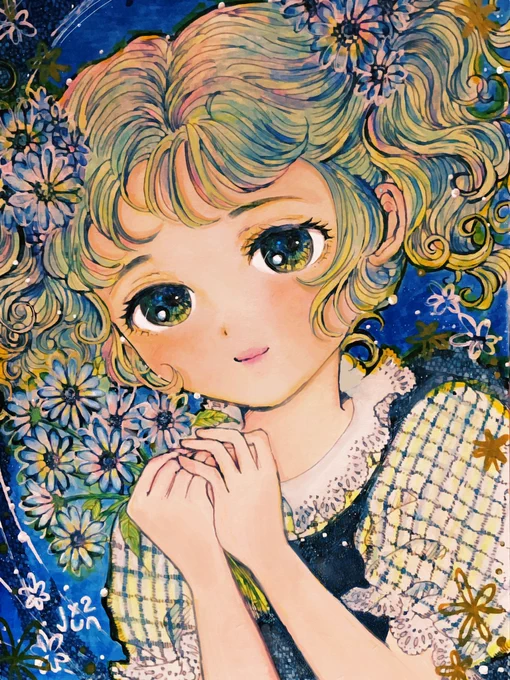 ⋯   おはようございます    今日も良き日に    #イラスト