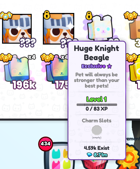 sammi_plays's tweet photo. Whooop Whooop just got my 7th ⭐️ for [SAM] clan (1 was my alt) GG's Team 🥳🥳🥳🥳 #37 

@BuildIntoGames @roblox #ps99 #petsimulator99 #SAMclan #clanwars https://t.co/ZxL5re5De7
