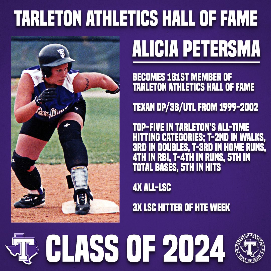 One of our many decorated athletes will be forever enshrined in Tarleton history!