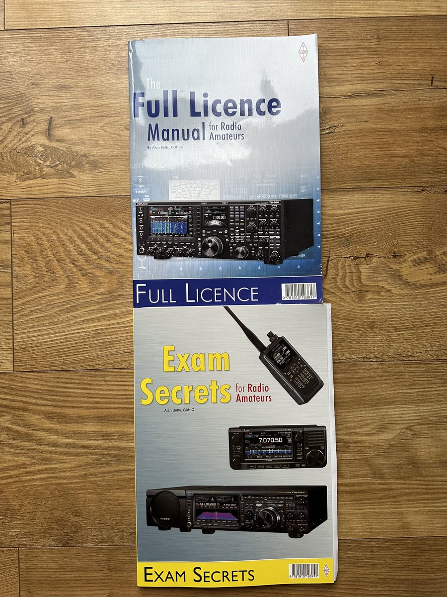 Managed to dig out my old #hamradio course books for #Foundation #Intermediate &amp; #Advanced + #ExamSecrets
Got the updated #FullLicence book back in 2020, finally going to get it done this year with #OARC <a href="/m0ouk/">Online Amateur Radio Community M0OUK</a> 
<a href="/theRSGB/">RSGB</a> <a href="/Ofcom/">Ofcom</a> <a href="/2e0lsr/">Kevin 2E0LSR</a> #2E0LSR #AmateurRadio #RadioAmateur #rsgb