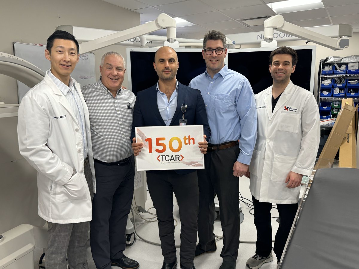 Silk Road Medical (@silkroadmed) on Twitter photo Congratulations to Dr. Paul Gagne, Dr. <a href="/NaiemNassiri/">Naiem Nassiri MD</a> , Dr. Benjamin Chandler, Dr. Chong Li (<a href="/chongli04us/">Chong Li MD, RPVI</a>), Brandon Kusako, PA, and their team at the Vascular Care Group of Connecticut in Darien, CT, for completing their 150th #TCAR procedure! Congratulations to Dr. Paul Gagne, Dr. <a href="/NaiemNassiri/">Naiem Nassiri MD</a> , Dr. Benjamin Chandler, Dr. Chong Li (<a href="/chongli04us/">Chong Li MD, RPVI</a>), Brandon Kusako, PA, and their team at the Vascular Care Group of Connecticut in Darien, CT, for completing their 150th #TCAR procedure!