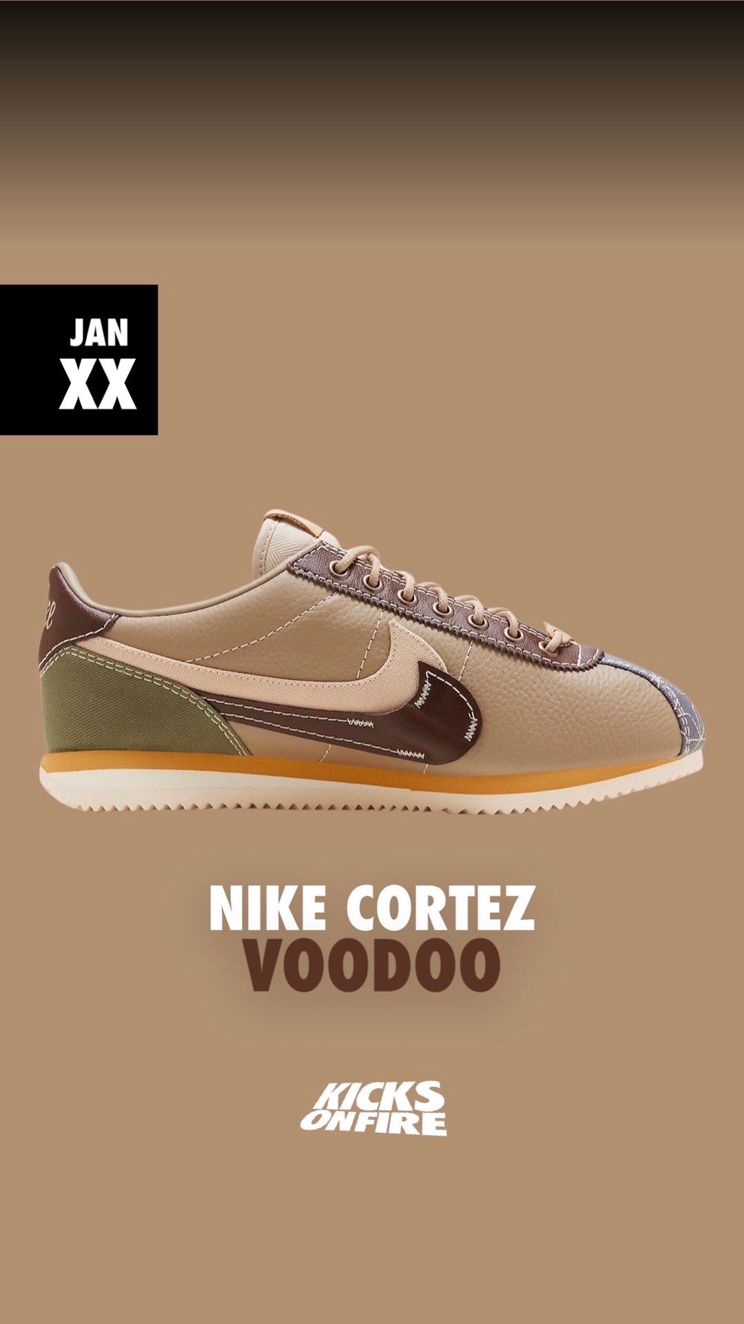 KicksOnFire on X Voodoo vibes land on this upcoming Cortez https t UQvkVIQpKN X