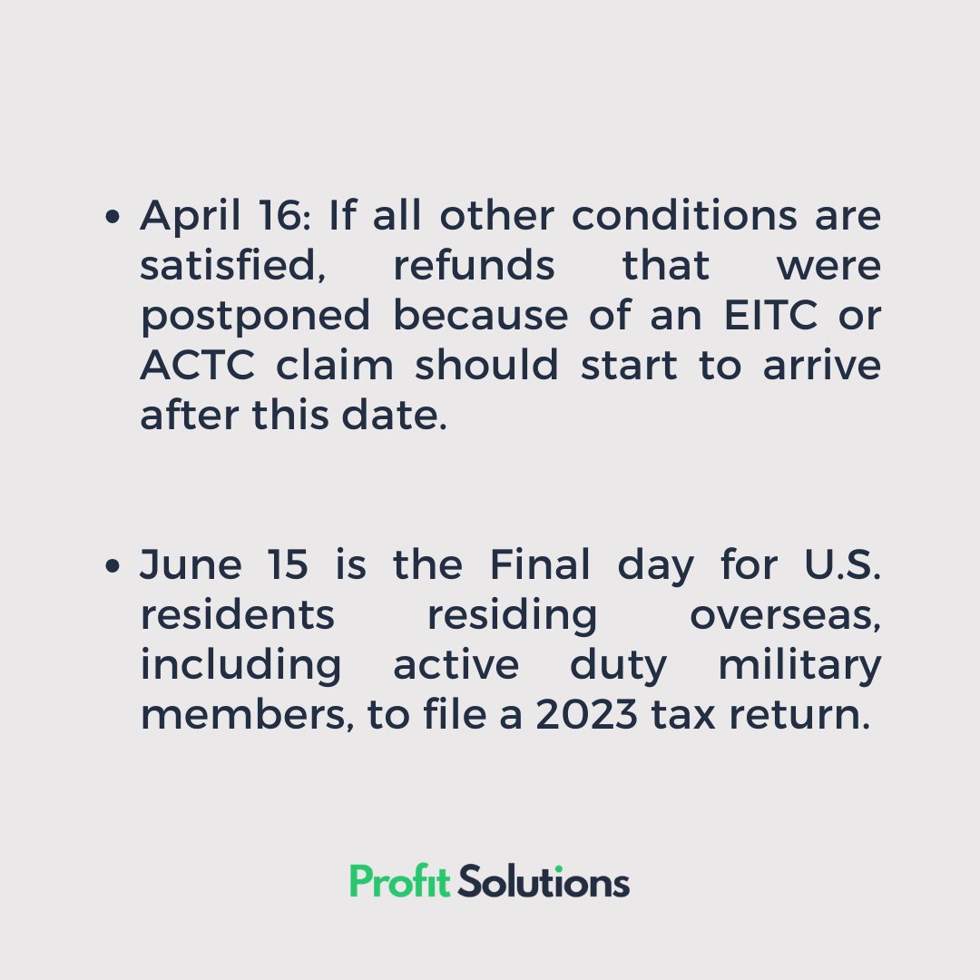 Smooth sailing ahead! 🚢✨ Check out the anticipated refund schedule for IRS Returns 2024. Navigate your budget with confidence and set course for financial success! 💼💰

#profitsolutions #business #consultingfirm #accountingfirm #finance #management #taxproblem #taxseason