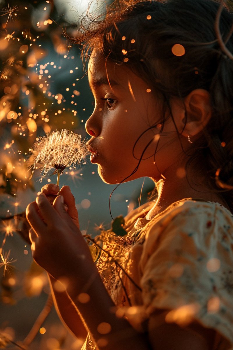 cesar20984's tweet photo. "Like a dandelion, our wishes and dreams may seem delicate, but once ignited, they can spark a fire within us that illuminates our path towards fulfillment. #Dreams #IgniteTheFireWithin" #midjourney #AIArtworks https://t.co/7csRbMTPzX