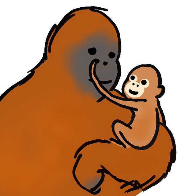 Mom and baby time♥️

#orangutan
#momandbaby
#usukawahifutaro
#うすかわひふたろう