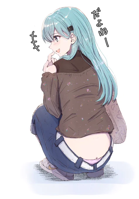 ローライズ鈴谷ちゃんです!(`・ω・')#艦これ #鈴谷 