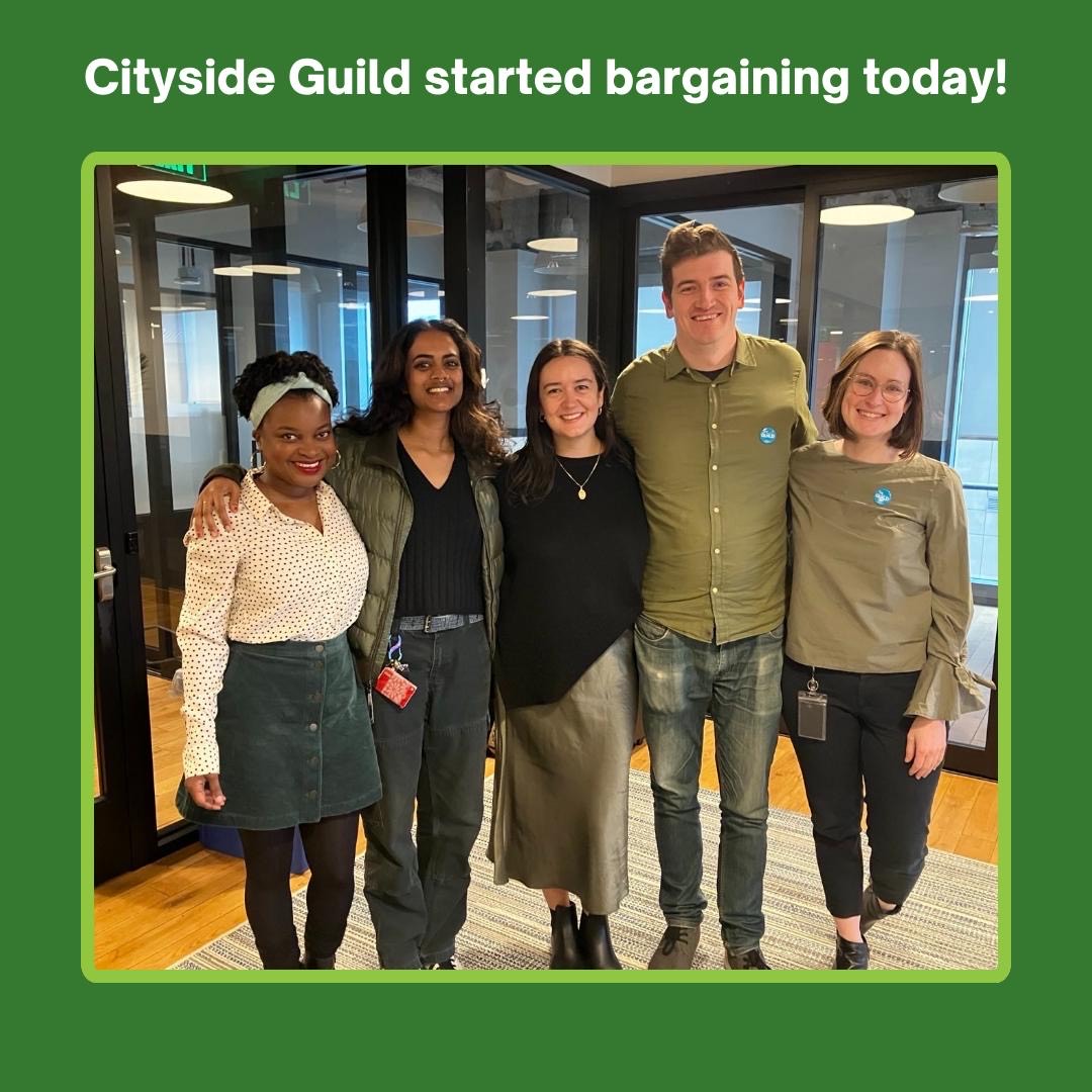 Happy New Year! 🎉 We started bargaining today! This is a milestone for us, after months of work to finalize our contract proposal. Thanks for supporting our union and our bargaining committee as we begin this process. ✊💚