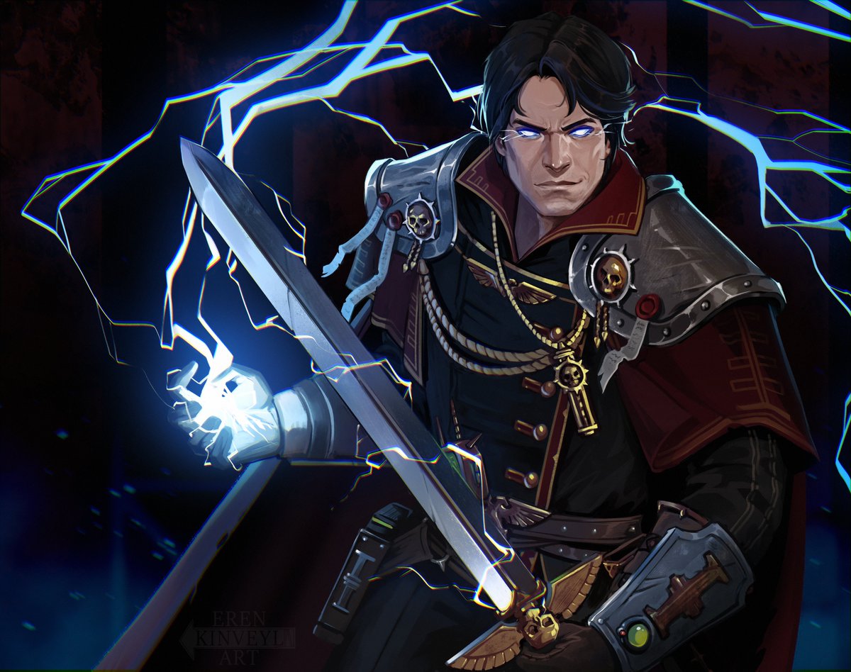 Хейнрикс ван Калокс: или глыба льда в ваш стакан амасека, или генератор плазмы и молний от одного только вида разношерстного отряда лорд-капитана.
<a href="/OwlcatGames/">Owlcat Games</a>
#rogue_trader #rogue_artist #warhammer #wh40k