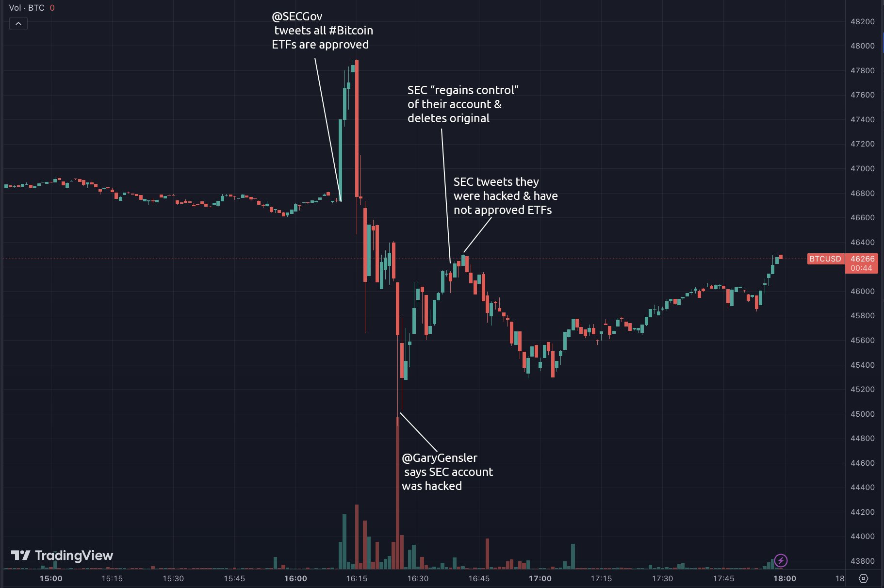 Bitcoin SEC Volatility