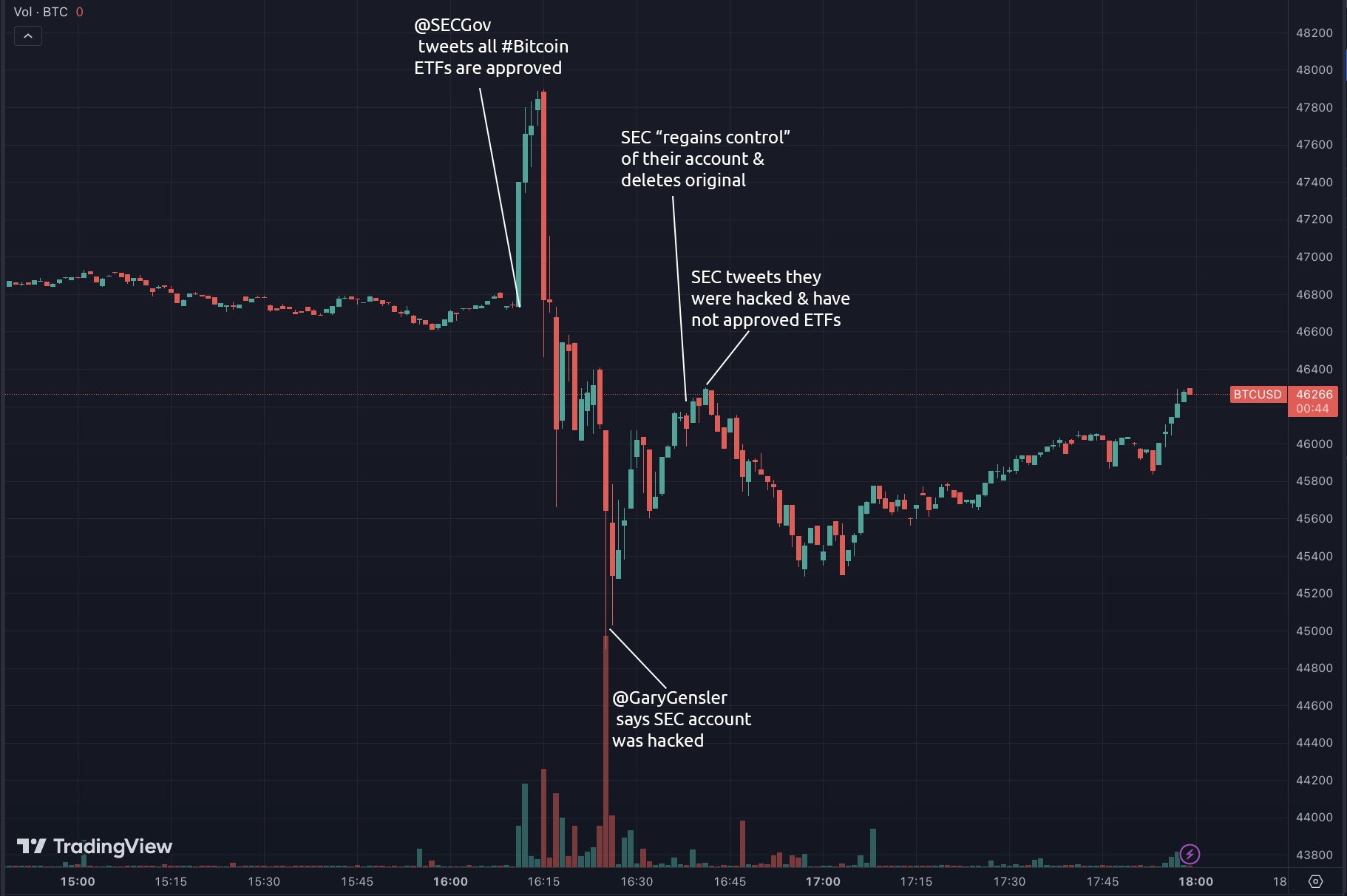 Bitcoin SEC Volatility