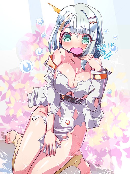 服だけ溶ける薬と、つのせちゃん^^ 