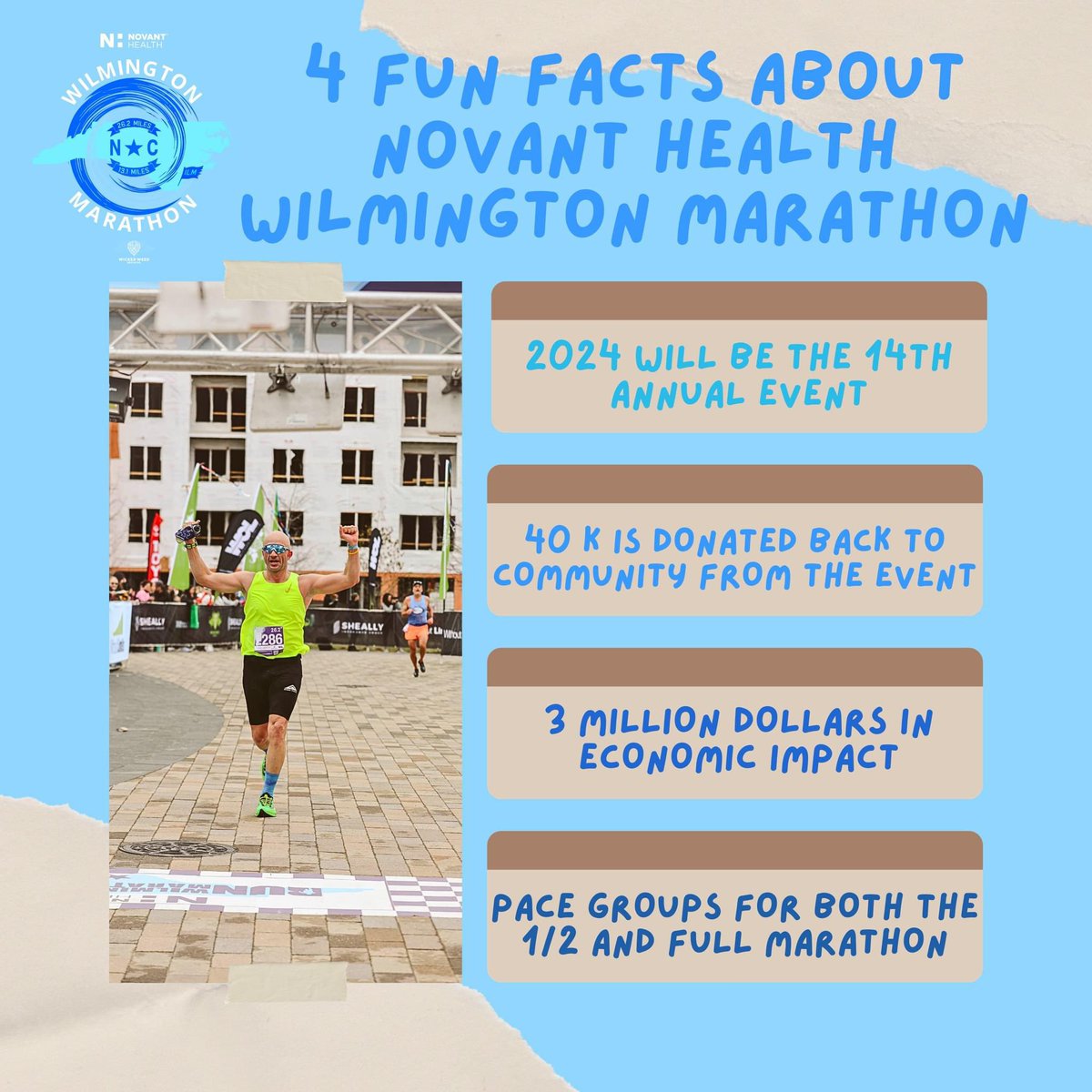 Sharing some fun facts about the race! We hope you'll be lacing up your shoes for an unforgettable experience. Your participation is part of something even greater than the race itself--- you're helping the community too! Cheers to running with purpose and running with heart!