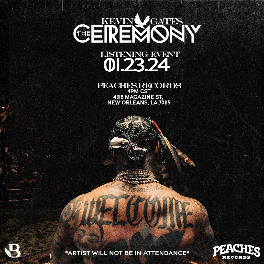 iamkevingates's tweet photo. “The Ceremony” @PeachesRecords on 1/23/24 🤲🏽 #TheCeremony https://t.co/bgwEG9hoHo
