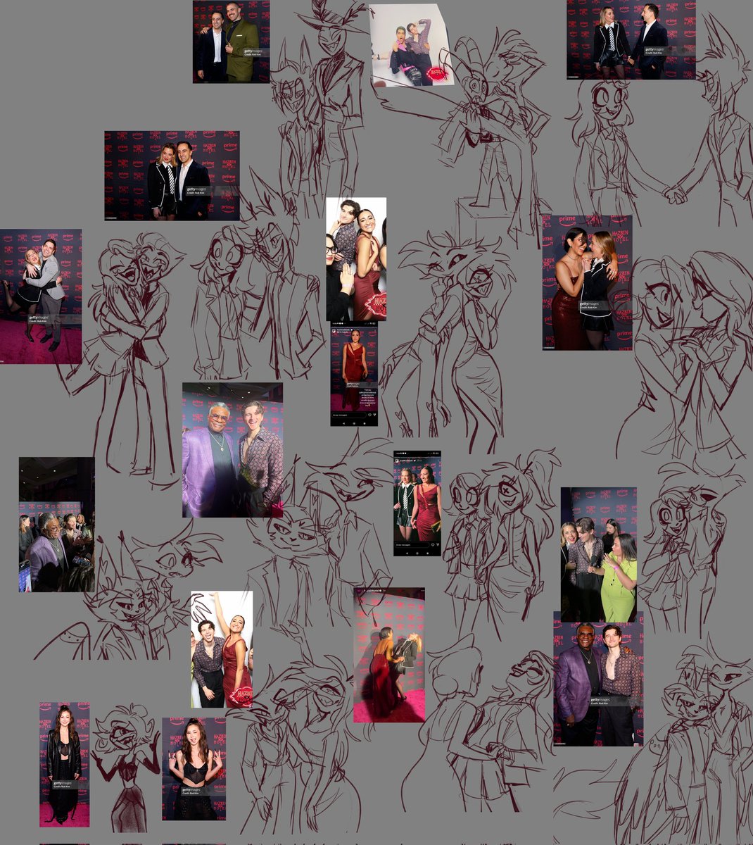 AKARISA184's tweet photo. I really liked this "draw the cast as their character" thing 
#HazbinHotel https://t.co/Bf8qoVbwYO