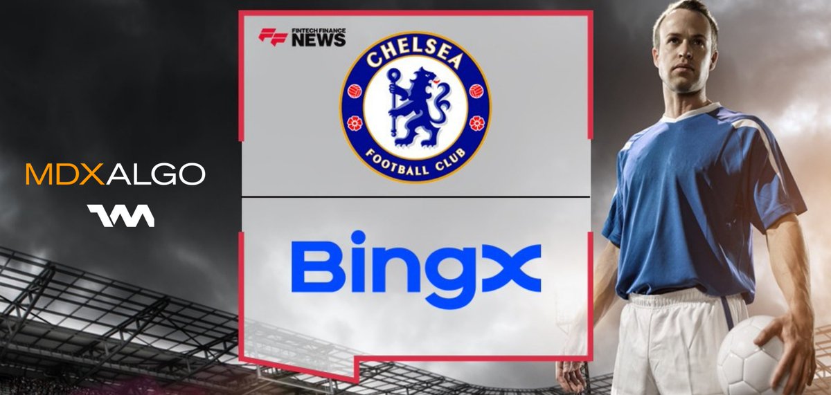 Bingx are smashing it: 

1. Massive Chelsea football club sponsorship (not my favourite team but still a huge deal) 

2. Partnered up with MDX ALGO - MDX Trading Bot is now live on Bingx. 

3. They just listed one of my favourite Altcoins, UOS. 

Bingx 👉 bingx.com/invite/Y87INN