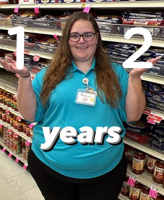 Did you know that all Superlo Foods locations are 100% employee-owned?! 🤩 This is Ashley Tillman - Everybody give a HUGE congratulations for working at Superlo Foods for 12 years now! 🥳 Happy work anniversary and thank you for all that you do! ❤️