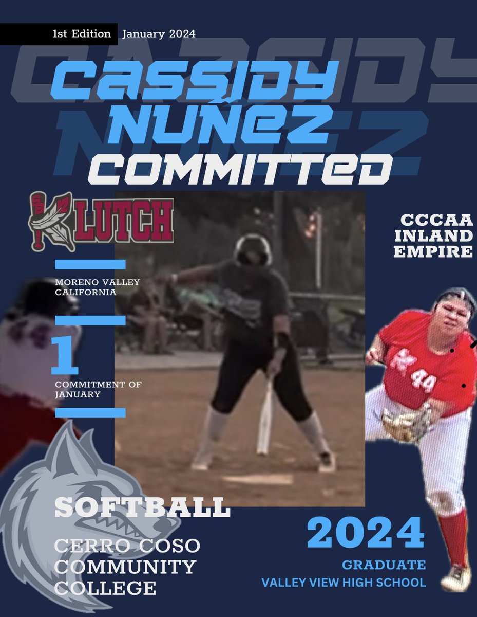 CerroCosoSB's tweet photo. 🚨COMMITTED!! 🚨

Please welcome Lady Yote Cassidy Nunez to our softball program for the 2024-2025 Academic and Athletics year! Cassidy comes to us from Moreno Valley with the @sbklutch organization. We are so so excited Lady Yote! 😈

#RollYotes #Committed https://t.co/GFZIw0AXdu