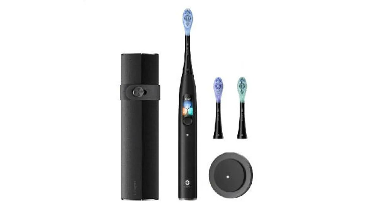 blbabu's tweet image. Future! The Oclean X Ultra Wi-Fi Digital Toothbrush is redefining clean! With AI-controlled motors, tailored modes, and a touchscreen guiding your brush, to achieve perfect smile. Wi-Fi connectivity and 40-day battery life make it a game-changer #OcleanXUltra #SmartToothbrush