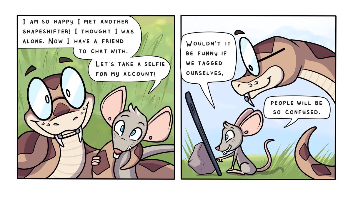 TransformARTive's tweet photo. Going Viral #WouldveBitYou 🐭🏳️‍🌈🐍

Posting my Would've Bit You comic again for #TFTuesday for those who missed it last year. All the previous comics can be seen here: https://t.co/qqLI4BIVwb https://t.co/WauMSwyR2u