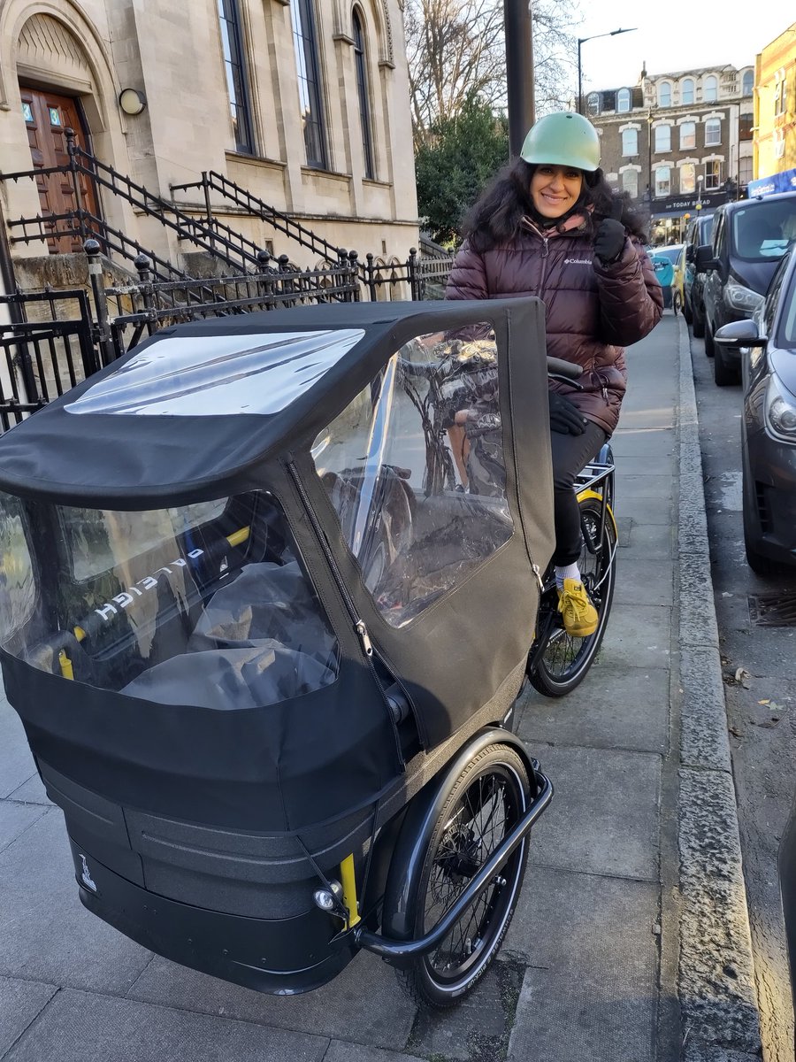 See our Instagram and Facebook posts about January's OFFER on cargo bike hire, 2 weeks for price of 1, just like Nehal here: "You've changed our lives! Our cargo bike is a member of our family." 🎇🌟