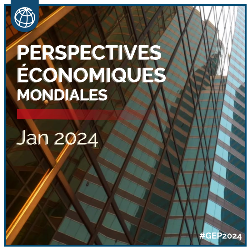 Banquemondiale's tweet photo. NOUVEAU RAPPORT : 📉 À mi-chemin de la décennie, l'économie mondiale affronte la période de croissance du PIB la plus lente des 30 dernières années. 

Consultez le rapport #GEP2024. ⤵