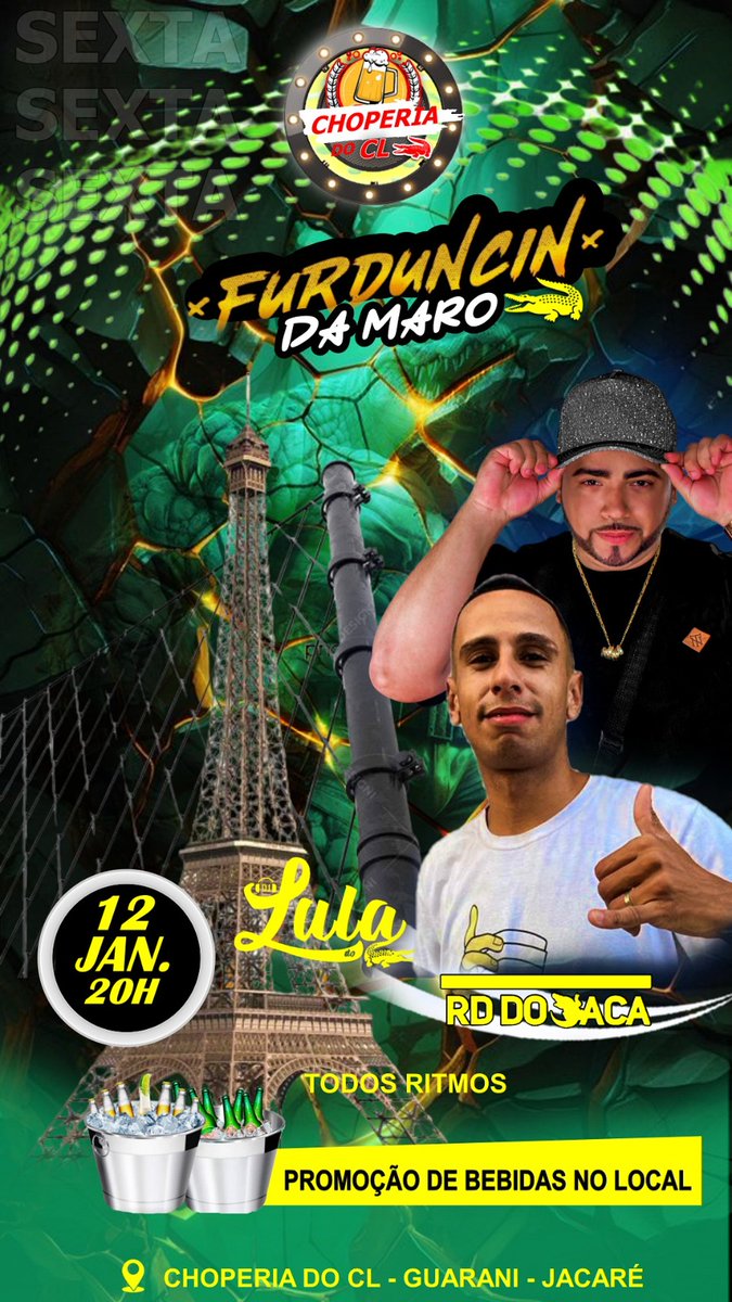 TODAS AS SEXTA FEIRA 🐊🐊🐊🐊

TEM AQUELE FURDUCINHO 💃
 DA MARO🐊
 BROTA💃🍻

DJS LULA RD
<a href="/Brendiinhaa09/">Brendinha.</a> @djluladojacaa <a href="/novinhosagati/">DJ NOVINHO DO JACA ...</a> <a href="/ChoperiaCl/">Choperia do CL</a> <a href="/_dudars1/">duda💨</a> <a href="/kywanne30/">Kyw 💞</a> <a href="/MamaeDaJhu/">❤𝑺𝒖𝒃𝒎𝒊𝒔𝒔𝒂 𝒂𝒐 𝑭𝒍𝒂𝒎𝒆𝒏𝒈𝒐 ᶜʳᶠ 🖤</a> <a href="/Cauanofc_/">𝐂𝐚𝐮𝐚𝐧 𝐒𝐚𝐧𝐭𝐨𝐬🐈</a> @Nathy_bela1 @knovecrf <a href="/tete_porciano/">stephany🐆</a> @Thacyrss <a href="/Gaaby_Silva_/">Gaaby rs.</a> <a href="/larissamaite022/">jasmin junior</a>