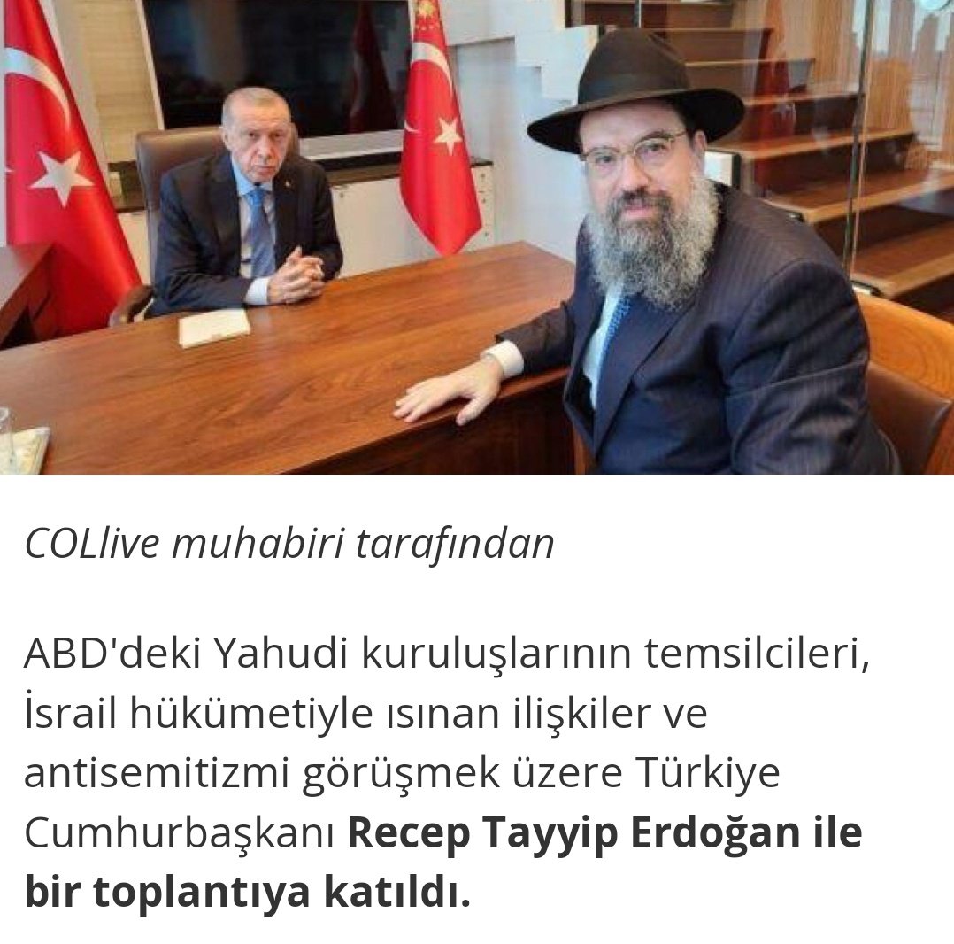 ErkanTrukten's tweet photo. 1️⃣2️⃣Siyonist ve Netanyahu destekçisi CHABAD ile Erdoğan'ın görüşmeleri yeni başlamış değil. Burada American Friends of Lubavitch'in Başkan Yardımcısı Levi Shemtov ile Erdoğan'ın Eylül 2022'deki bir görüşmesinin fotoğrafını görüyorsunuz. https://t.co/3zPA1l1p2Y